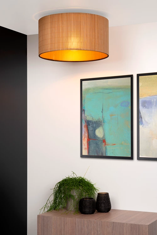 Lucide MAGIUS - Deckenleuchte - Ø 42 cm - 1xE27 - Natürlich - Atmosphäre 1